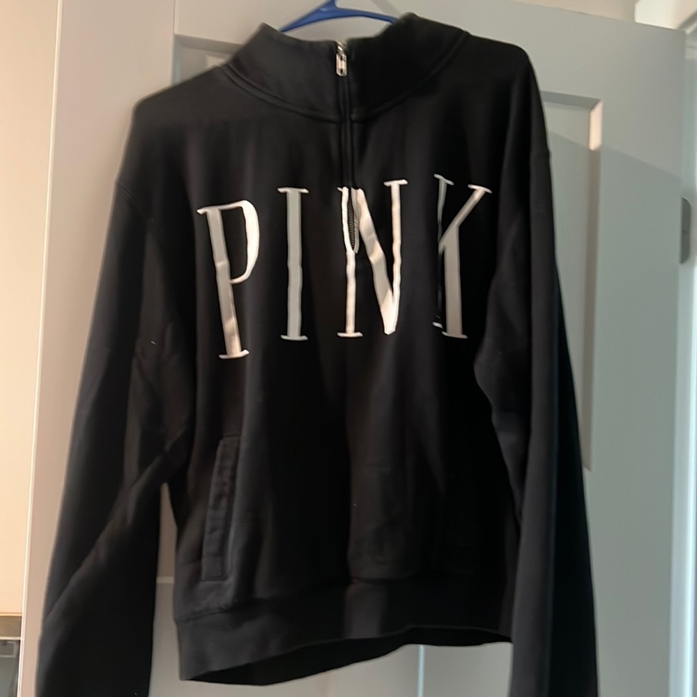 Victorias secret pink half zip